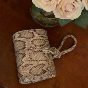TopShop Snake Skin Knot Top Mini Bag